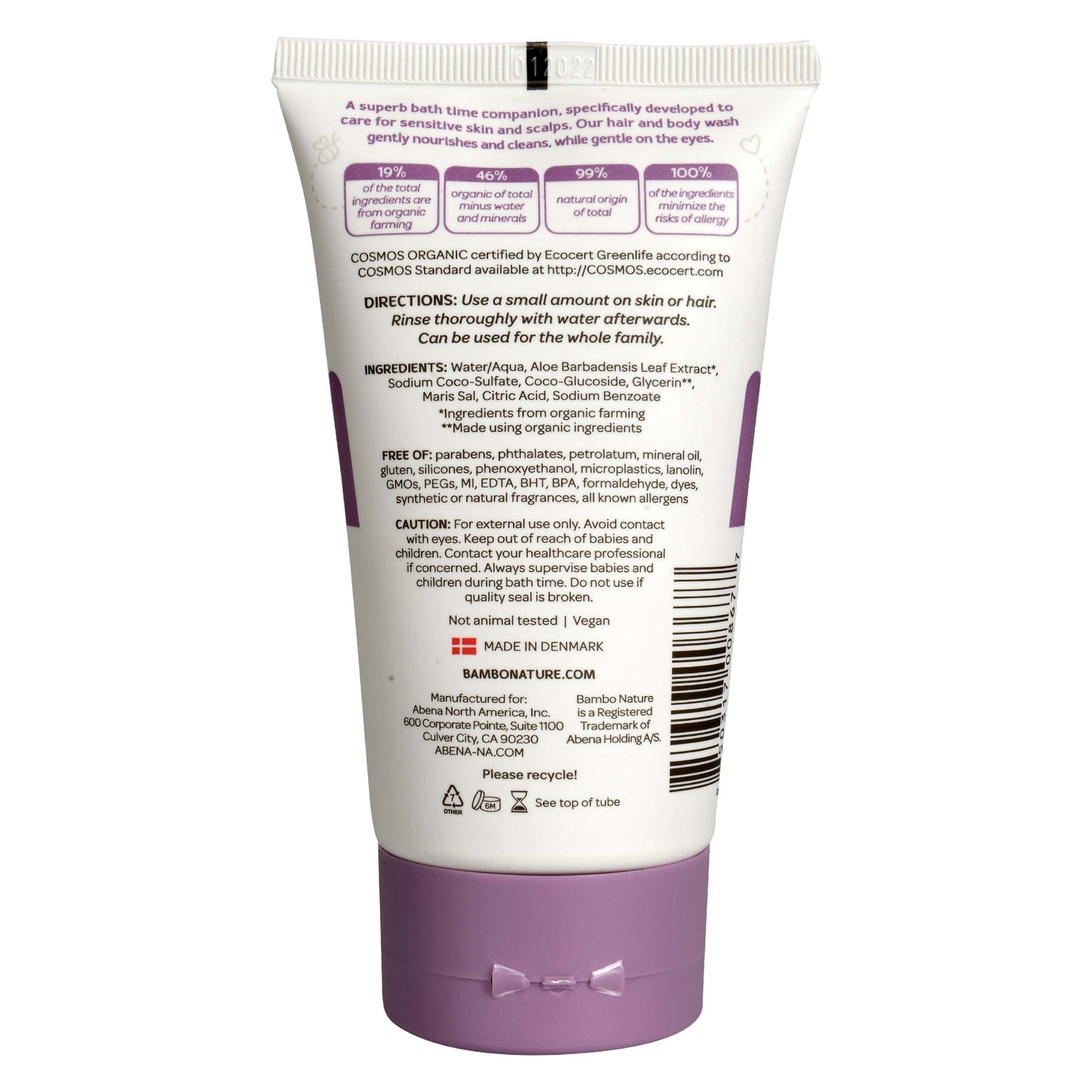 Natural and Organic Hair & Body Wash, Gentle on Baby's Skin
