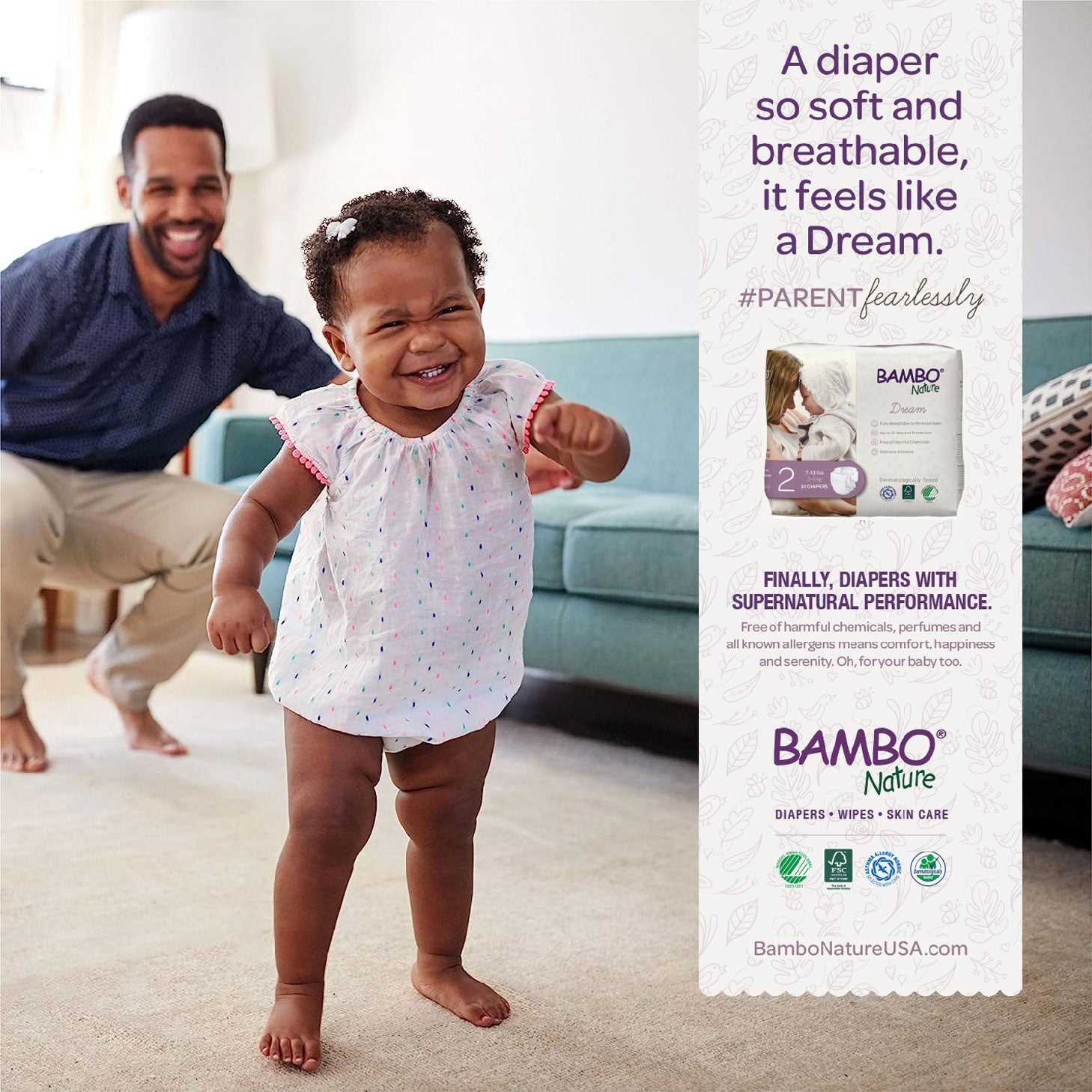 Hypoallergenic, Skin Safe, Eco-Labeled Diapers